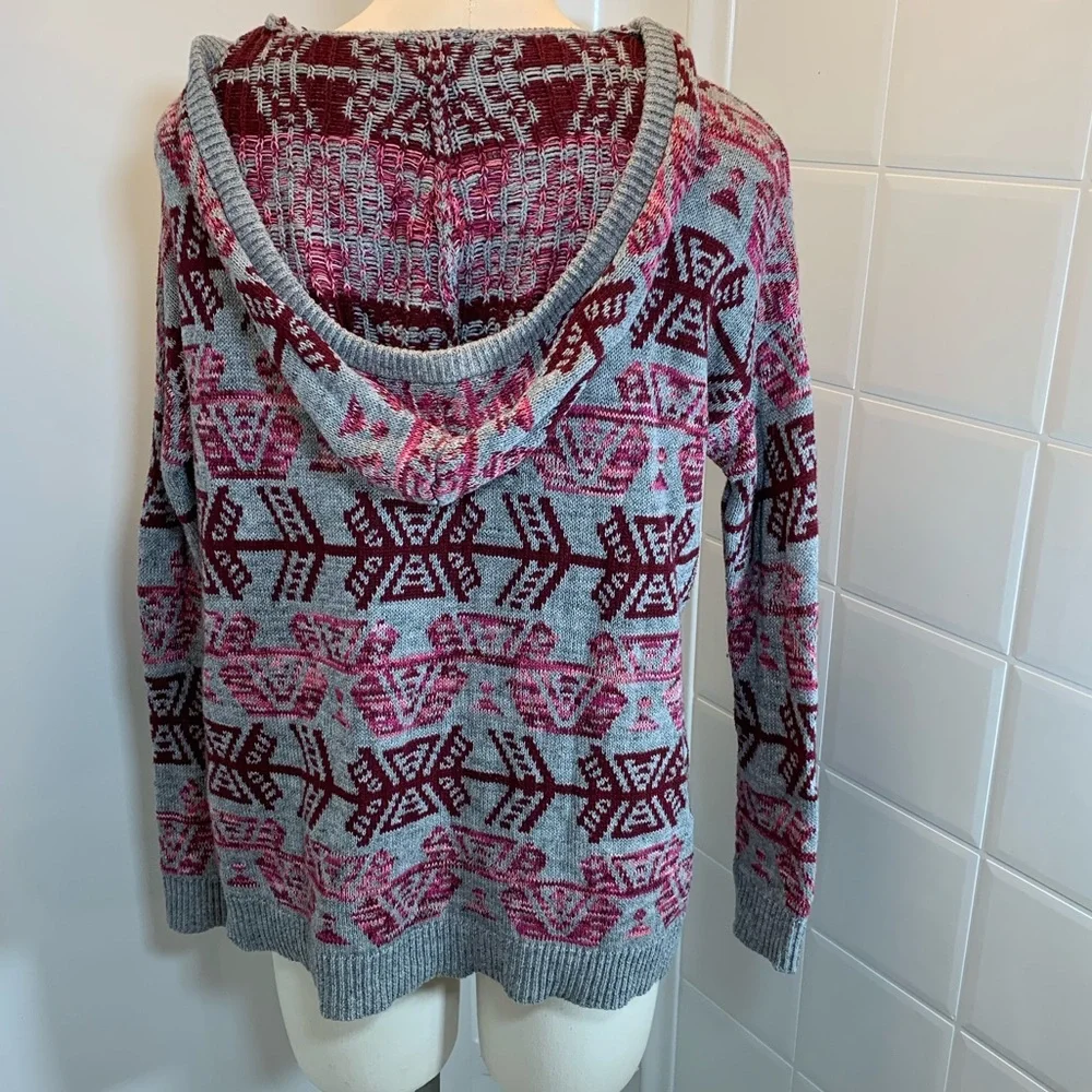 American Eagle Tribal Hooded‎ Sweater